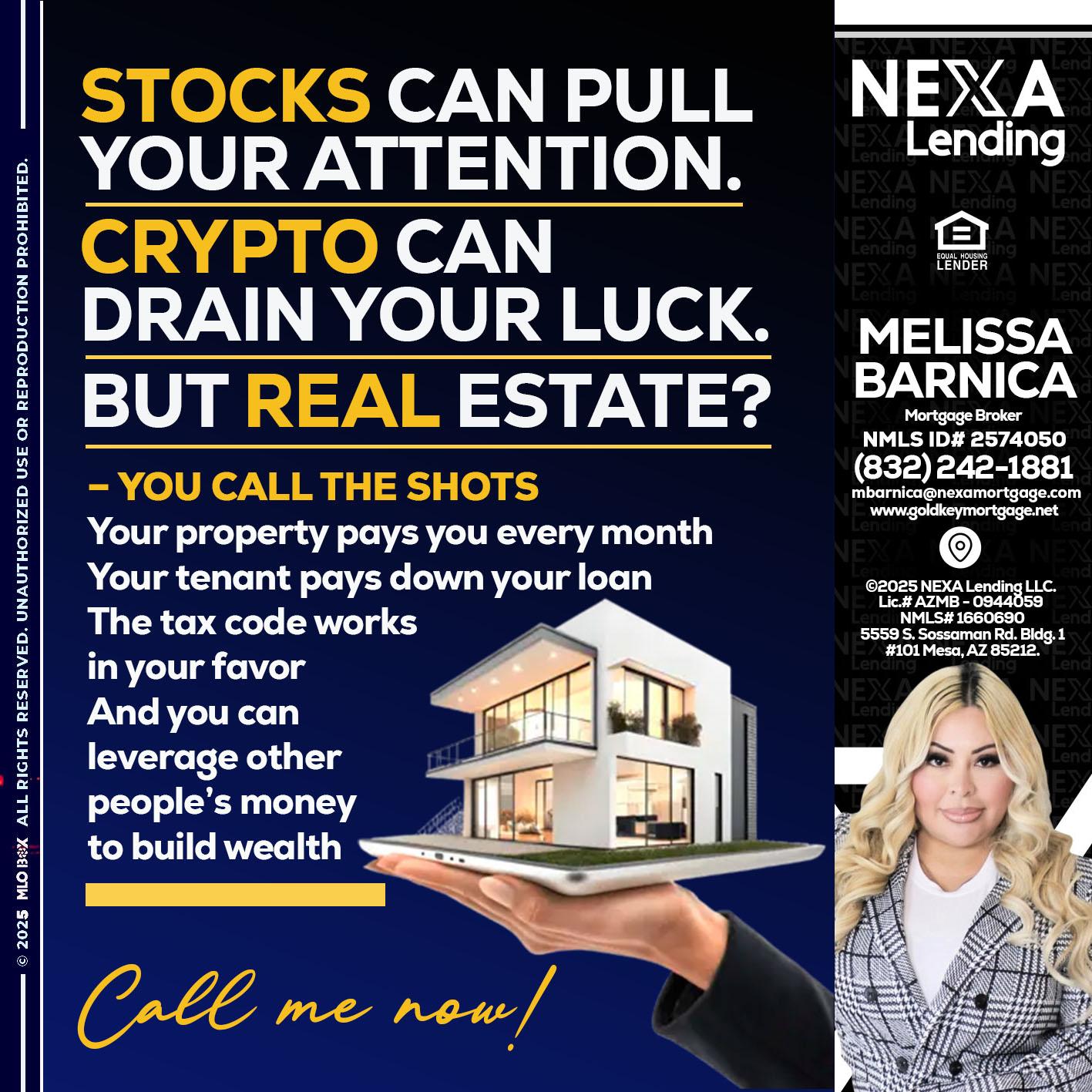 STOCK YOUR - Melissa Barnica -Mortgage Broker