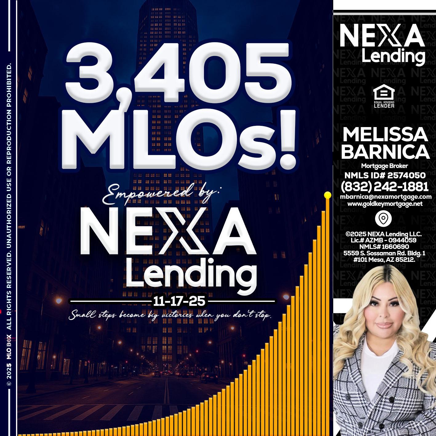 3405 MLOs - Melissa Barnica -Mortgage Broker