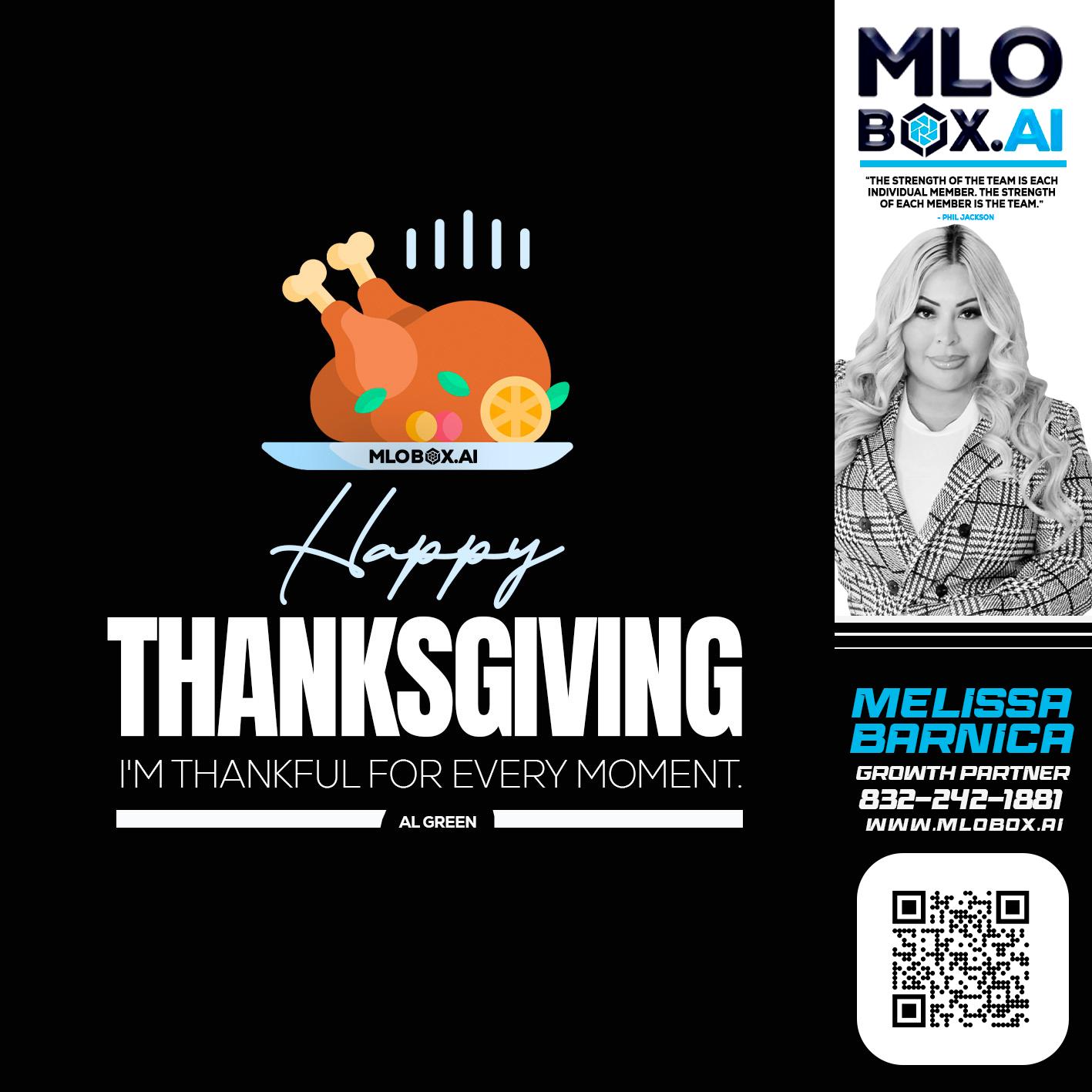 HAPPY THANKSGIVING - Melissa Barnica -Mortgage Broker