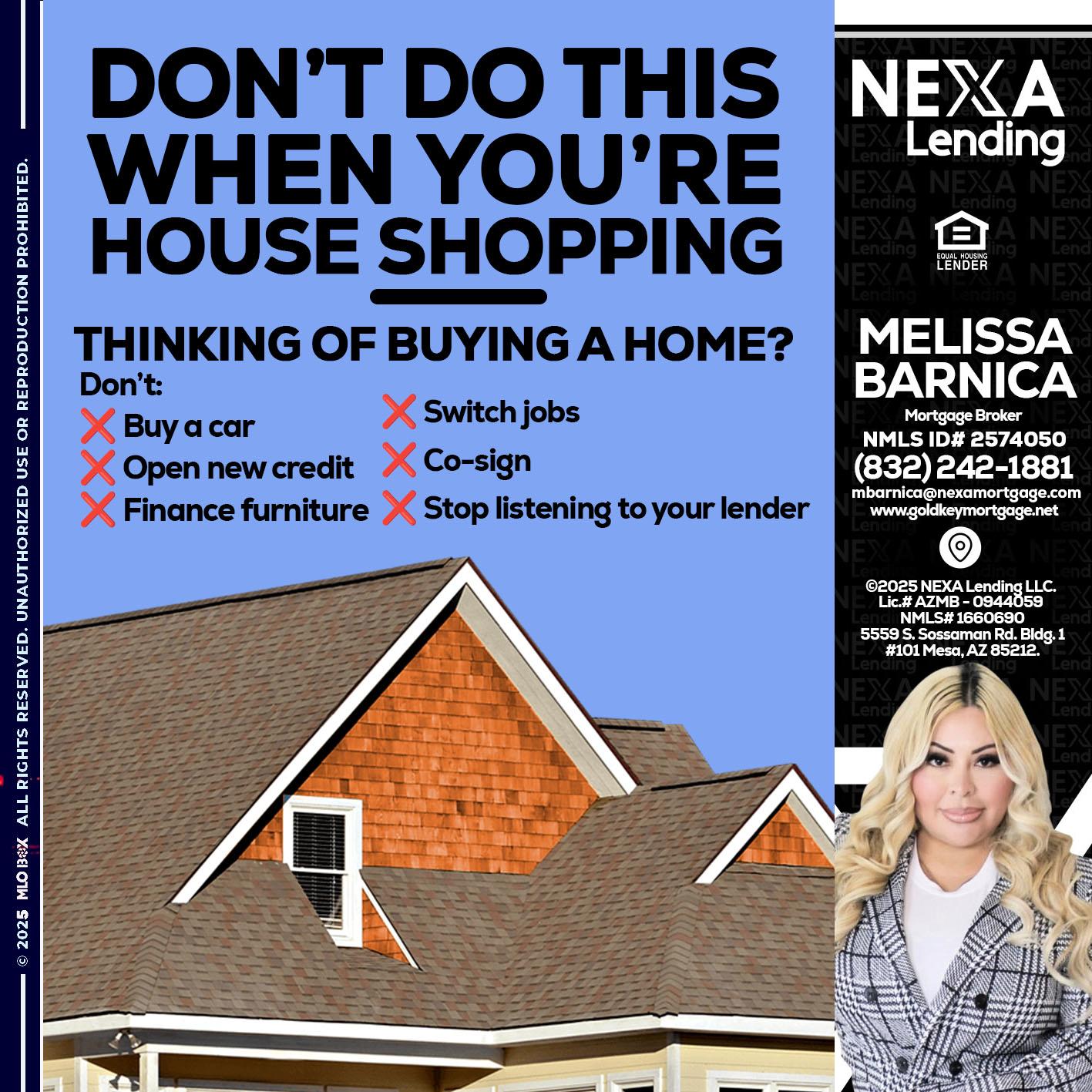 DONT DO THIS - Melissa Barnica -Mortgage Broker