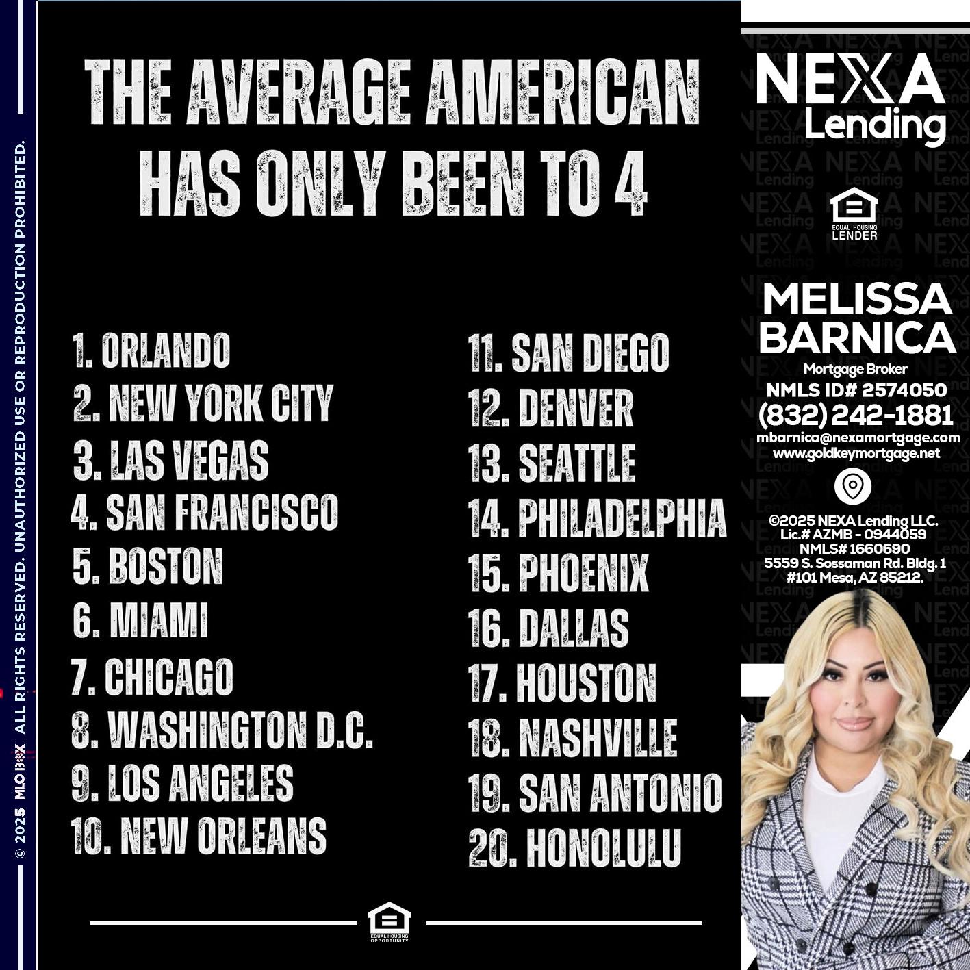 THE AVERAGE AMERICAN - Melissa Barnica -Mortgage Broker