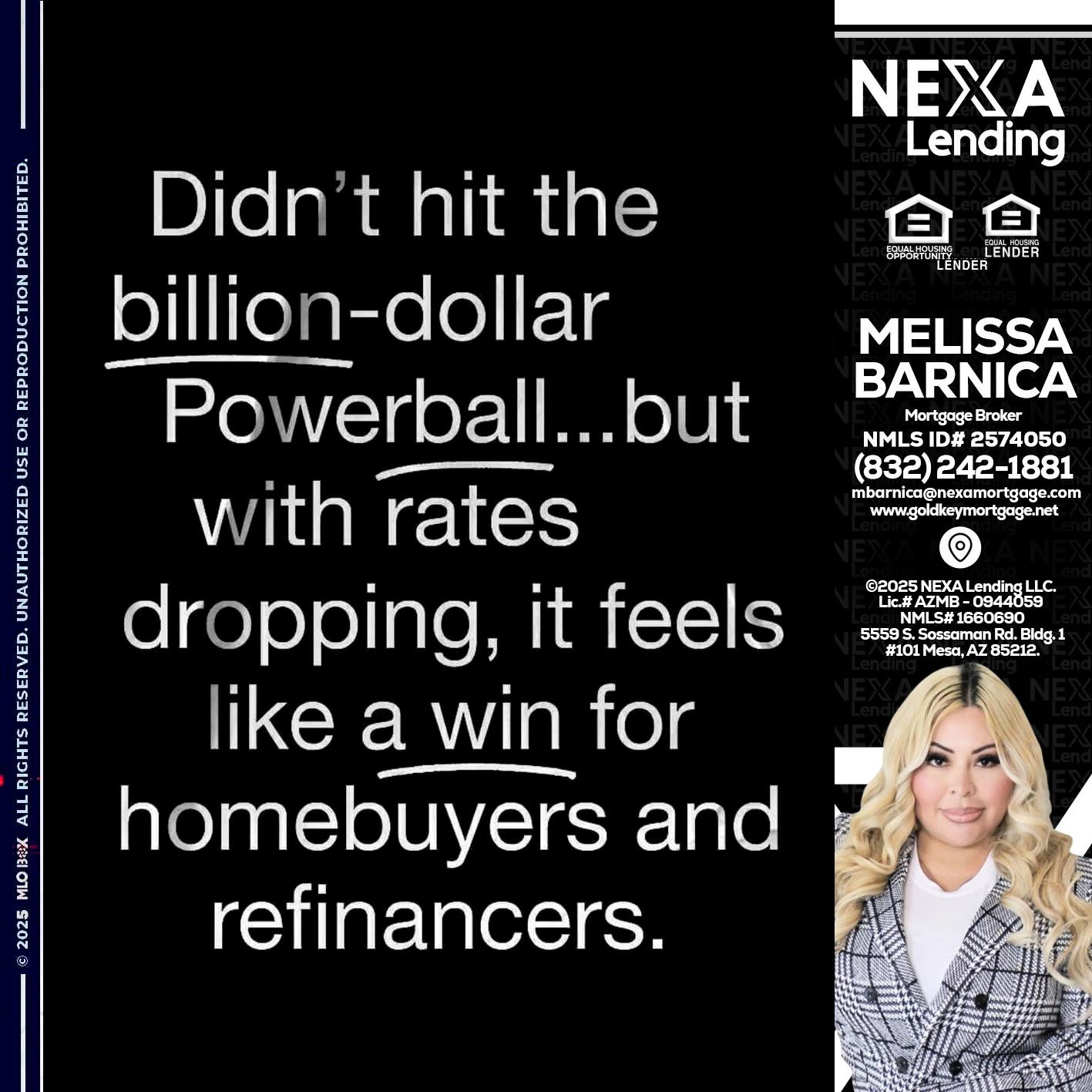 DIDNT HIT - Melissa Barnica -Mortgage Broker