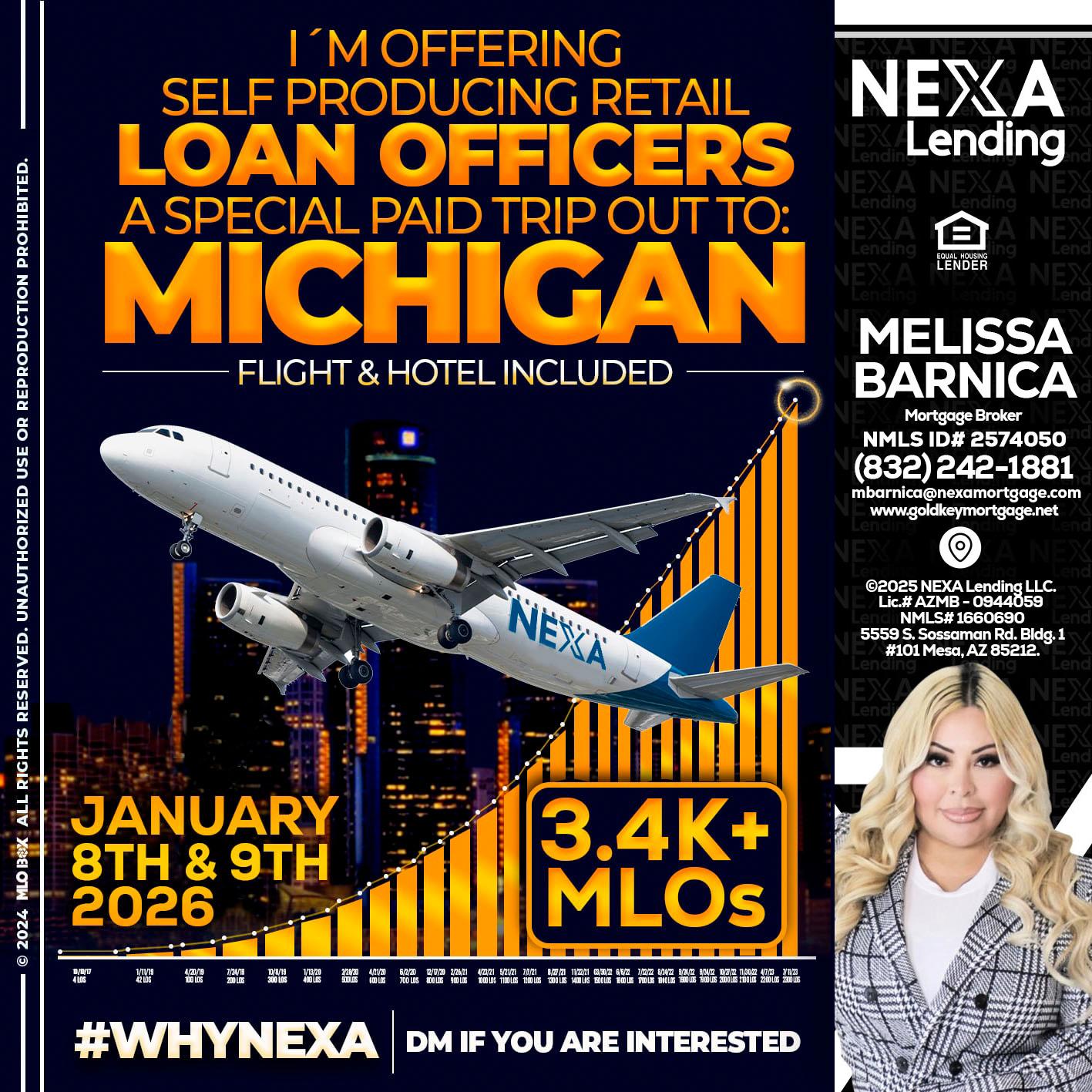 MICHIGAN TRIP - Melissa Barnica -Mortgage Broker