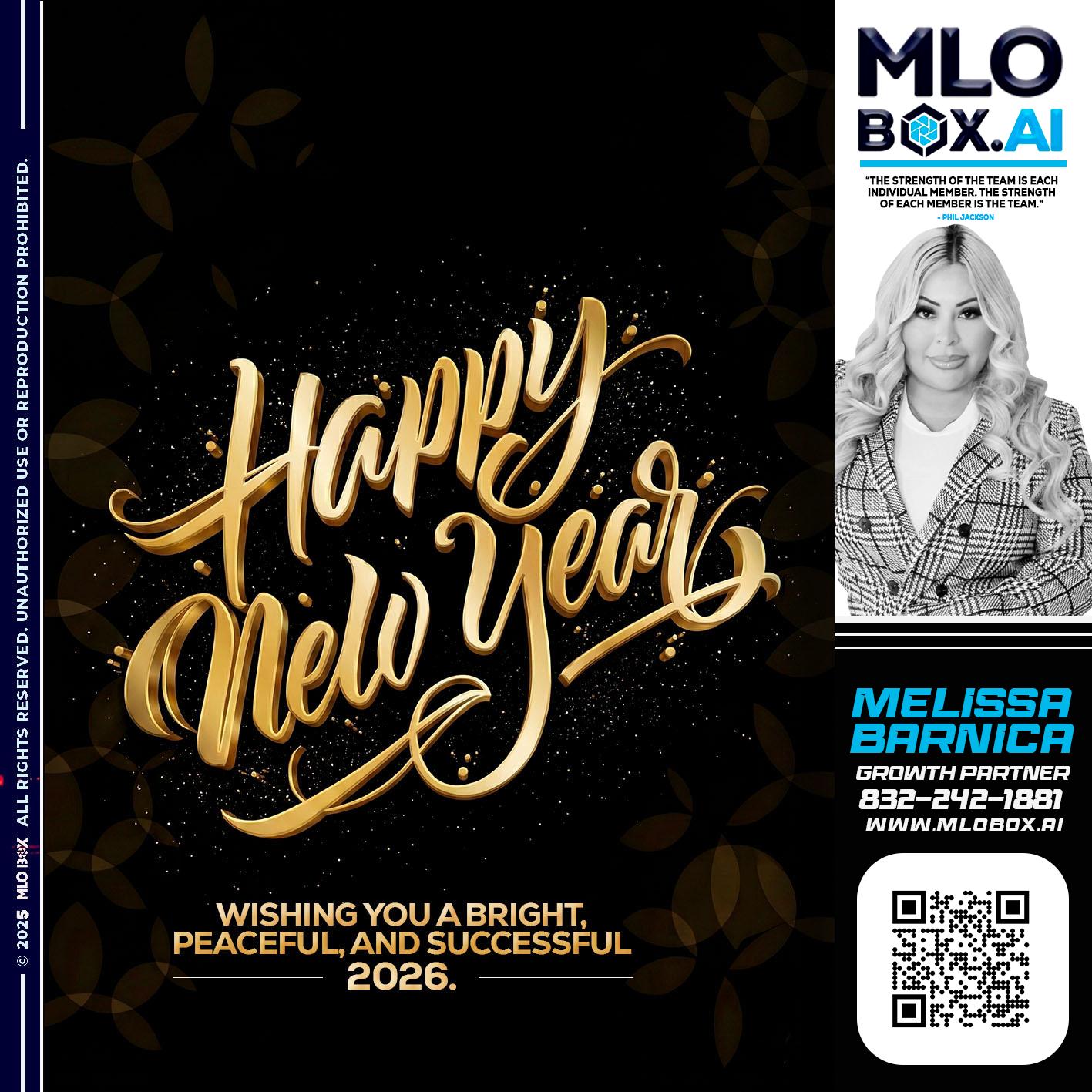 HAPPY NEW YEAR - Melissa Barnica -Mortgage Broker