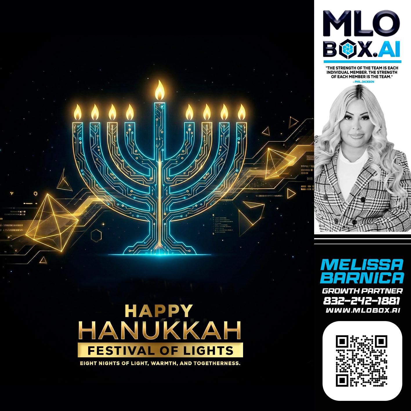 happy Hanukkah - Melissa Barnica -Mortgage Broker