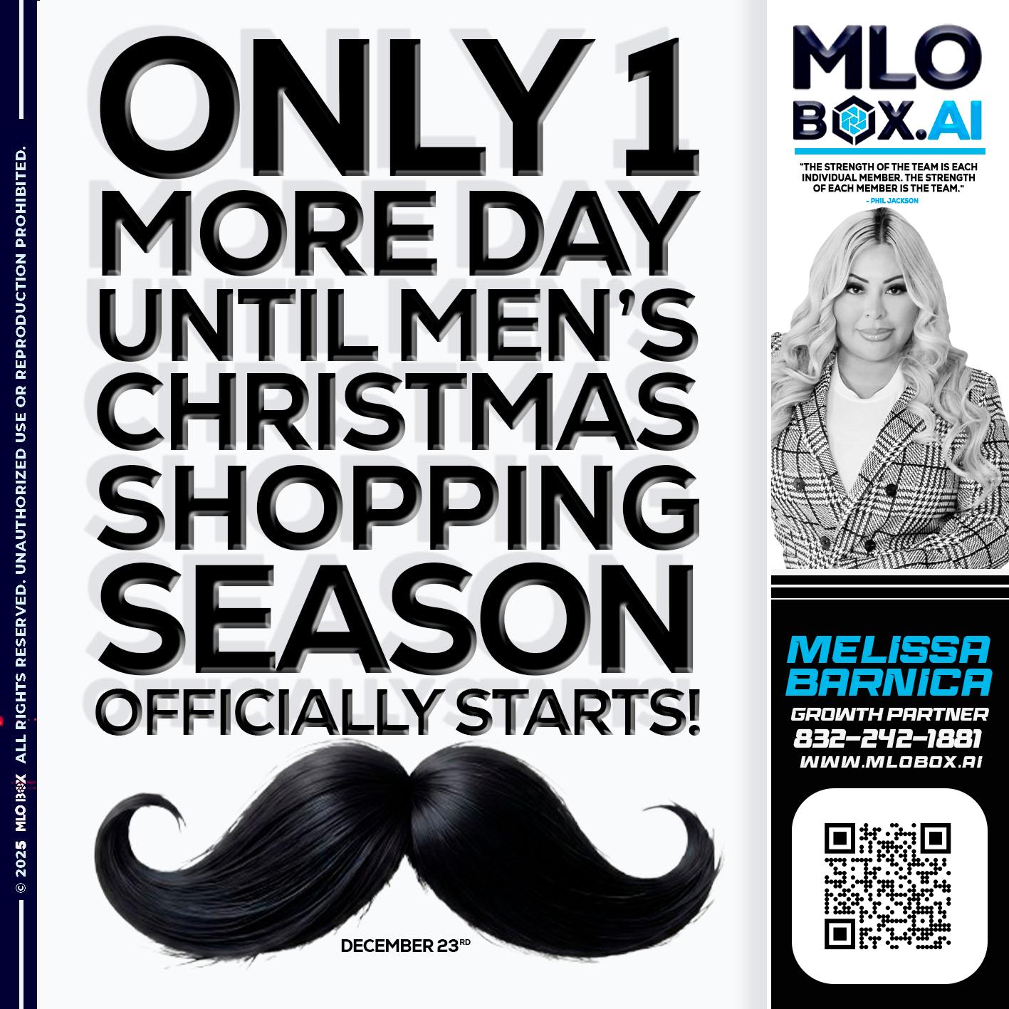only one more day - Melissa Barnica -Mortgage Broker