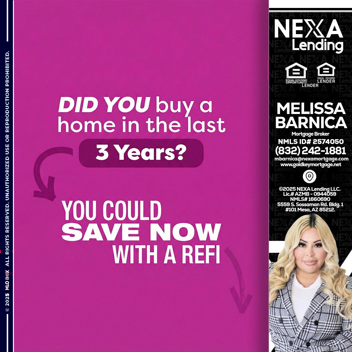 did you - Melissa Barnica -Mortgage Broker