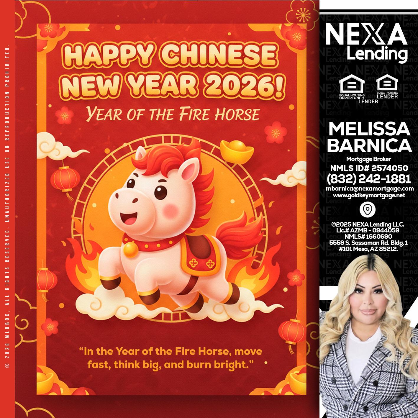 happy Chinese new year - Melissa Barnica -Mortgage Broker