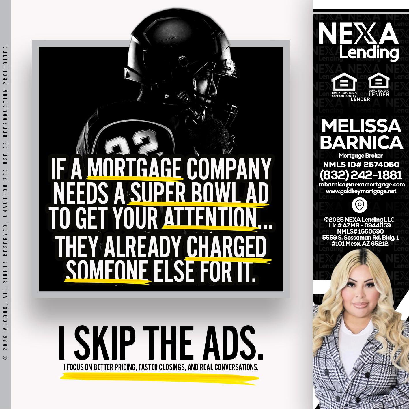 if a mortgage ad - Melissa Barnica -Mortgage Broker