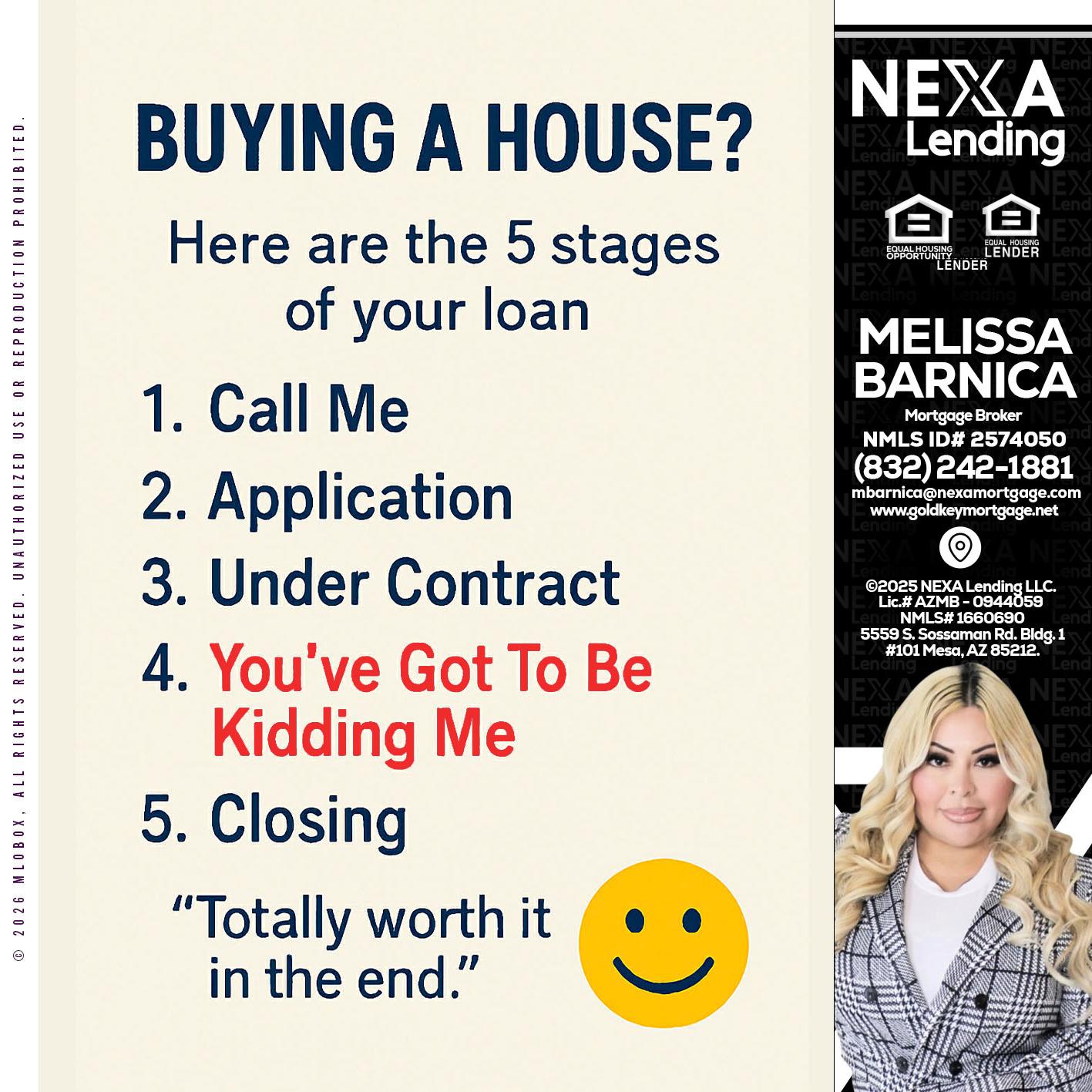 BUYING A HOUSE - Melissa Barnica -Mortgage Broker