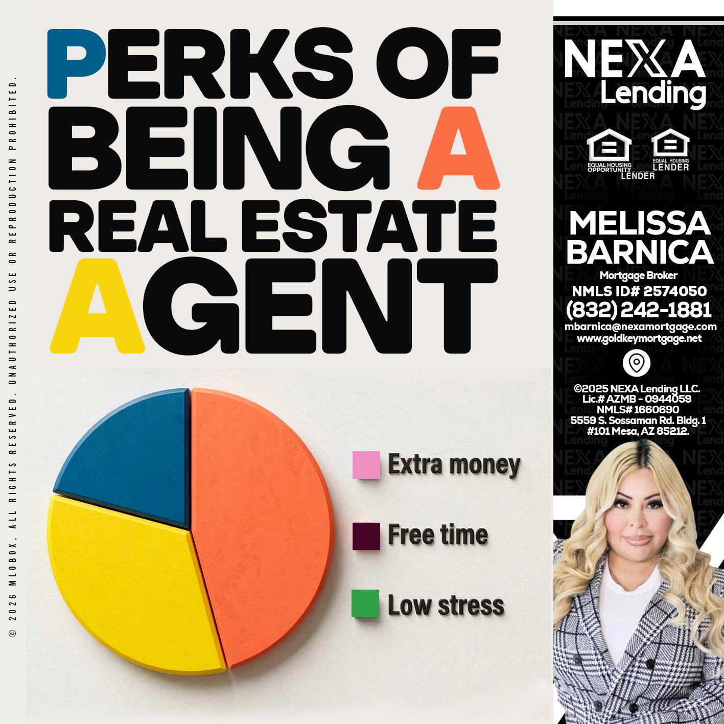 PERKS OF BEING - Melissa Barnica -Mortgage Broker