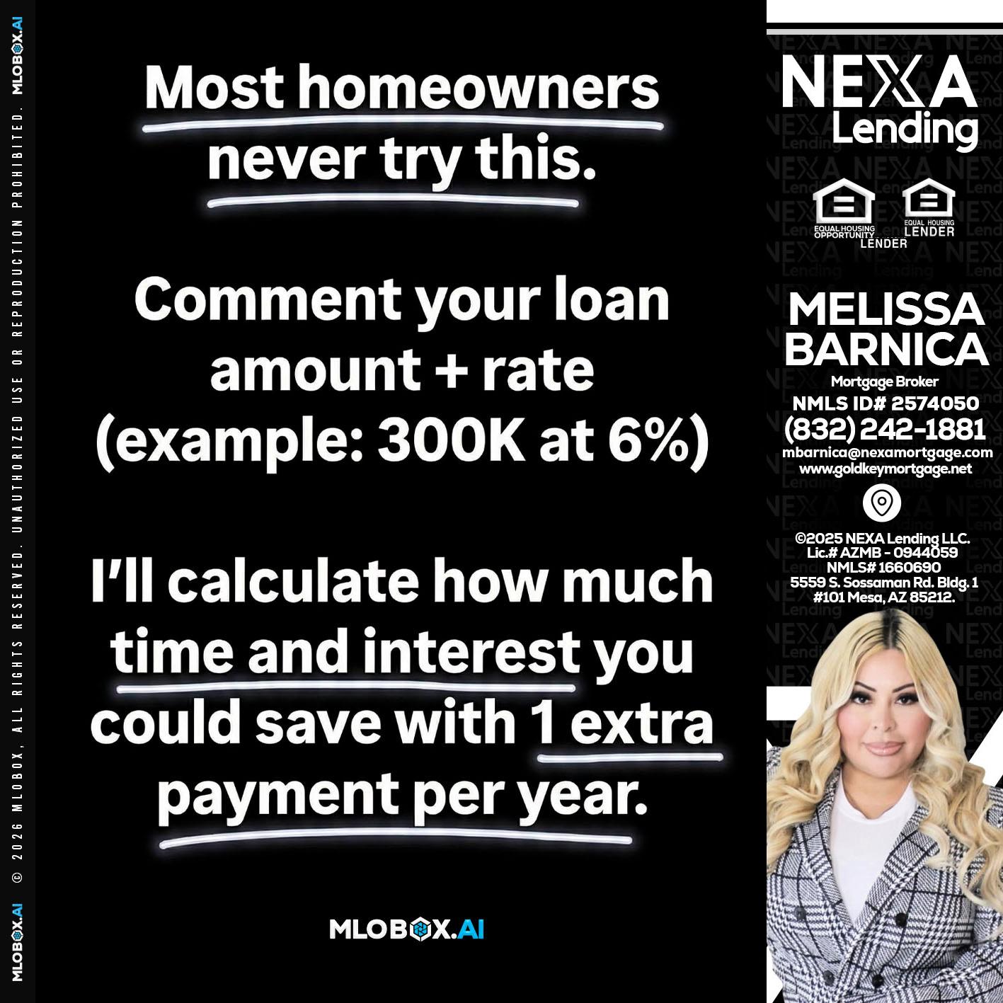 most owners - Melissa Barnica -Mortgage Broker